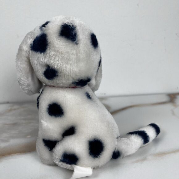 Vintage Cute Dalmatian Dog Spotted Plushie Stuffed Animal Toy Mini 5.5in Retro - Picture 4 of 12